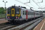 CityRail 973 verlasst in L-Treindienst (RB) Antwerpen-Noorderdokken am 31 Mai 2013.