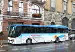 Setra Reisebus fotografiert auf der Prospekt Svoboda in Lviv, Ukraine am 27-05-2010.