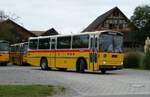(281'458) - Ltscher, Haldenstein - GR 847 U - Saurer/Tscher (ex Overney, Bern; ex Autopostale, Croglio PID 3158; ex Monti, Cademario Nr. 10; ex PostAuto Graubnden; ex Frigg, Zernez; ex P 24'403) am 12. Oktober 2025 in Hitzkirch, Interkantonale Polizeischule