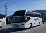 (261'234) - Aus Deutschland: Hannes Reisen, Langenberg - GT-A 8011 - Neoplan am 13. April 2024 in Hrbranz, Raststation Bodensee