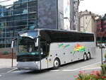 (267'256) - Aus Frankreich: Lalubie et Manterola, Lourdes - DF 874 XV - Van Hool am 18. September 2024 in La Massana, Centre de la Vila