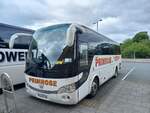 NL23 FLN, a 2023 Yutong ZK6938HQ, with 37 seat coachwork, new to Primrose Coaches, Acomb, Northumberland.