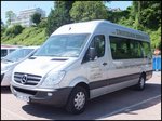 Mercedes Sprinter von Trotzdem Reisen aus Deutschland im Stadthafen Sassnitz.