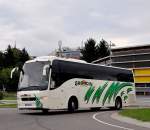 VOLVO 9700 von GRONDIN aus Frankreich im September 2013 in Krems gesehen.