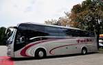 Volvo 9900 Prestige von Fuchs Reisen aus �sterreich am 27.Juli 2014 in Krems gesehen.
