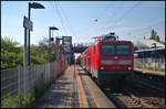 Durch den Bahnhof von Berlin-Hohensch�nhausen fuhr am 11.05.2017 DB Regio 112 183-9 als RE3 Berlin Hbf