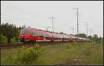 DB Regio 442 128 f�hrt am 10.05.2012 die Traktion mit 442 127, 442 124 und 442 123 bei einer Probefahrt in der Berliner Wuhlheide an