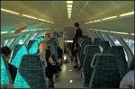 Bestuhlung Oberdeck des KISS f�r die ODEG auf der InnoTrans 2012 in Berlin