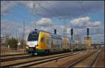 ODEG ET 445.104 f�hrt am 07.04.2013 durch Berlin Sch�nefeld Flughafen