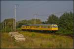 Nachschuss auf DB Netz 9160 001-0 / 9160 002-8, dem Lichtraummesszug LIMEZ III    Als Basis für den Messzug dienten 614 045-3 und 614 046-1 (719 046).