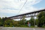   Die 1906 errichtete Hülsbachtalbrücke in Westerburg (Westerwald), eine 225 m lange Eisenbahnbrücke der  Westerwaldquerbahn (ex KBS 425).