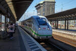 Der zw�lfteilige ICE 4 „Z�richsee“ (Triebzug 9026) der Baureihe 412.0, Deutschlands schnellster Klimasch�tzer, f�hrt als ICE 694 von Stuttgart Hbf �ber Mannheim, Frankfurt(M)Hbf, Erfurt,