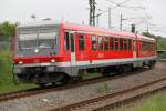 Landplage als RB 13240 von Graal-Mritz nach Bad Doberan kurz vor der Einfahrt im Rostocker Hbf(20.05.2011)