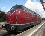 V 200 116 beim Rangieren im Rostocker Hbf.(25.06.2011)