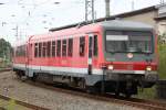 Es war mal wieder 628er Zeit auf der S3 628 243 von Rostock Hbf nach Rostock-Seehafen/Nord  im Rostocker Hbf.16.08.2011 