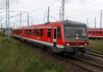 628 311-3 als RE 4324 von Rostock Hbf nach Ludwigslust bei der Ausfahrt im Rostocker Hbf.30.08.2011