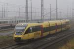 OLA 79758 von Gstrow nach Rostock Hbf bei der Einfahrt im Rostocker Hbf.29.10.2011