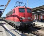 115 278-4 als Leerfahrt 77860 von Stralsund nach Rostock kurz nach der Ankunft im Rostocker Hbf.25.05.2012