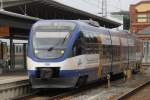 VT 0006 als OLA von Rostock Hbf nach Gstrow kurz vor der Ausfahrt im Rostocker Hbf.15.06.2012