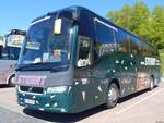 Volvo 9900 von Steiert aus Deutschland im Stadthafen Sassnitz.