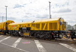   Der Drehhobel D-HOB 2500 IV (D-HOB 4.0) der Schweerbau ist am 07.07.2019 beim ICE-Bahnhof Montabaur abgestellt.