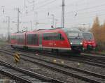 642 552 als RE8(Tessin-Wismar)bei der Einfahrt im Rostocker Hbf.06.11.2015