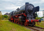   Die ölgefeuerte Dreizylinder-Schnellzug-Dampflokomotive 01 1100, ex DB 012 100-4, steht am 04.09.2020 im DB Museum Koblenz-Lützel.