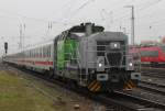 650 114-8+120 151-6(hinten)mit IC 2239 von Rostock Hbf nach Leipzig Hbf bei der Bereitstellung im Rostocker Hbf.06.11.2015