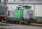 650 114-8 stand am Nachmittag des 18.10.2019 abgestellt im BW Rostock Hbf.