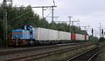 neg V103 / 0575 003-7 mit dem Nordliner KLV aus Pattburg/DK kommend bei der Durchfahrt in Jübek.