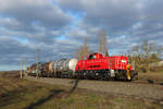 Mit dem Nahgüter ER 53246 aus Niedergörne rollte am 05.02.2020 261 045 in Stendal ein.