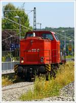   Die 203 111-0 ist am 20.07.2013 in Ehringshausen (Lahn-Dill-Kreis) abgestellt, ob die Eisenbahnbetriebsgesellschaft Mittelrhein (EBM Cargo, Gummersbach) hier Mieter oder mittlerweile Eigentmer ist,