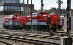 Alstom SWEG 92 80 1 203 127-6 D-ALS  Name: Frankfurt/Main  und 92 80 1 203 108-7 D-ALS  Name: Bautzen  in Ulm am 16.09.2023.