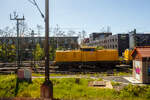 Die 203 314-0 (92 80 1203 314-0 D-DBMP) und die 203 303-3 (92 80 1203 303-3 D-DBMP) der DB InfraGO AG sind am 23 April 2026 beim Bahnhof Fulda abgestellt.