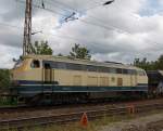 Die 216 224-6 der EBM Cargo (Gummersbach), hat gerade Pause, am 05.08.2011 in Wilnsdorf-Rudersdorf (KBS 445).