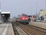 218 461-2 im Bahnhof Buchloe mit den RE32615 M�nchen HBF.