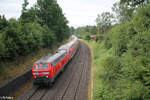 218 403-4 zieht bei Gro�wendern den RE2 RE4852 M�nchen - Hof.