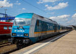 Die alex 223 067-0 (92 80 1223 067-0D-DLB) steht am 21 April 2023, mit dem RE 2 Hof - Schwandorf - Regensburg - Mnchen, im Hbf Hof.

Die Siemens ER 20  Hercules  wurde 2007 von Siemens in Mnchen unter der Fabriknummer 21455 gebaut. Eigentmerder Lok ist die Alpha Trains Belgium und die DBL - Die Lnderbahn GmbH der Mieter. Sie hat die Zulassung fr Deutschland, sterreich und Tschechien (die Hchstgeschwindigkeit fr CZ betrgt jedoch nur 100km/h).
