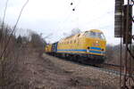 229 181-3 mit Bauzug in Ulm m 31.03.2009.
