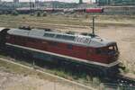 DB Netze 232 550 steht am 29 Mai 2008 in Halle (Saale)  Gbf abgestellt und hat damals seit kurzen der Retro-Farbgebung bekommen.