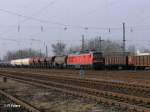 232 665-0 zieht ein langen gemischten G�terzug durch Leipzig Sch�nefeld.
