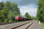 233 217-9 mit dem Schrottzug 49350 Cheb - N�rnberg bei Sch�nfeld.