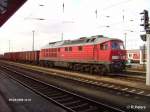 223 652-7 steht in Cottbus mit ein G�terzug nach Polen bereit.