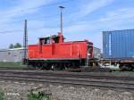 Seitenansicht von 363 116-9 mit frischen R�dern.