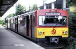 BR 609.0 Fahrzeug VT 2 E erbaut von LHB der Hessischen Landesbahn in Bad Sooden am 22.06.1999.