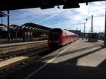 2x Regio Swinger aus Kempten (ALLG) bei der Einfahrt in Ulm hbf am 25.02.17