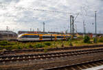 Der VT 3.10 der eurobahn, ein dreiteiliger diesel-mechanischer Bombardier Talent der Baureihe 643 erreicht am 31.05.2022 den Hbf Münster (Westfalen).