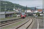 Der DB 644 058 erreicht als RB nach Lauchringen den Bahnhof von Waldshut.