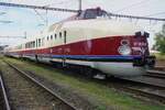  Es lebe die Tschechei  steht auf die eiserne Fahnen auf der triebkopf von VT.18.16.07 am 19 September 2026 in Benesov u Prahy w�hrend der 7.