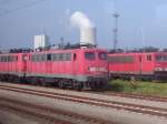 139 555-7 abgestellt in Hhe Kombiwerk Rostock-Seehafen.(02.10.10)